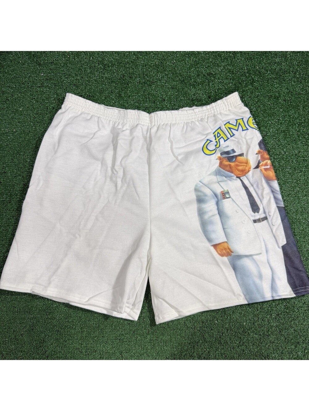 Vintage 90s Camel Cigarettes Joe Camel Graphic Shorts Size OSFA Made in USA